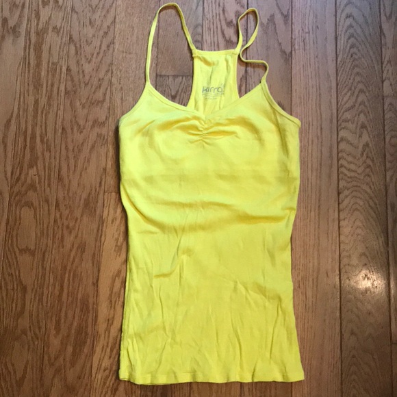 Kirra Tops - Yellow Racerback Tank